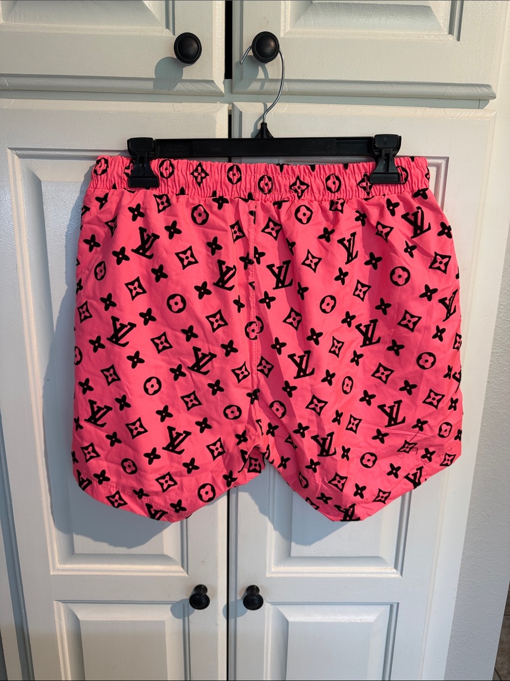Louis Vuitton Hot neon Pink Monogram Swim Trunks - Picture 2 of 9